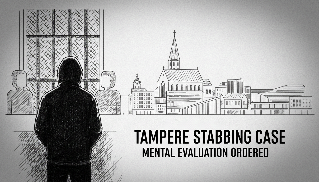Finnish Court Orders Mental Evaluation in Tampere Stabbing Case