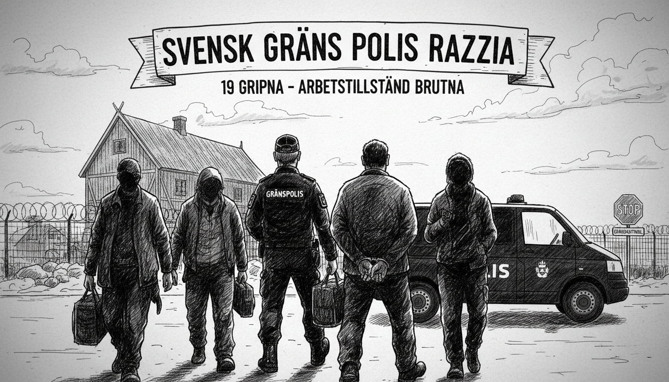 Swedish Border Police Raid Uncovers Immigration Law Violations
