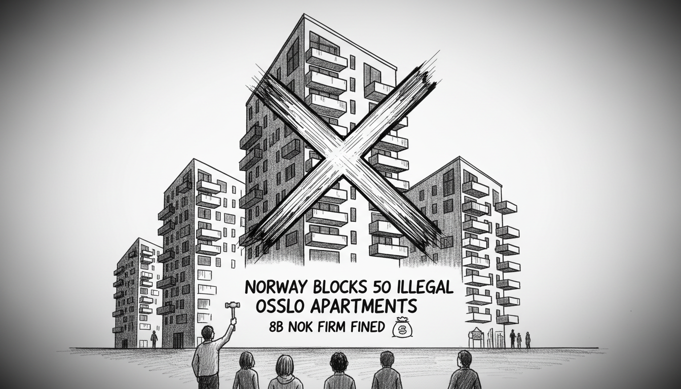 Norway Blocks 50 Illegal Oslo Apartments: 8B NOK Firm Fined