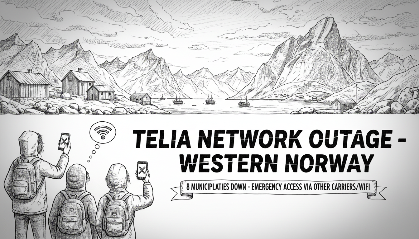 Telia Network Outage Hits Western Norway Customers