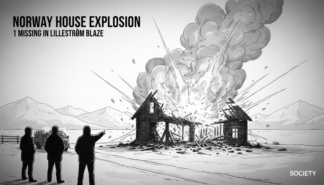 Norway House Explosion: 1 Missing in Lillestrøm Blaze