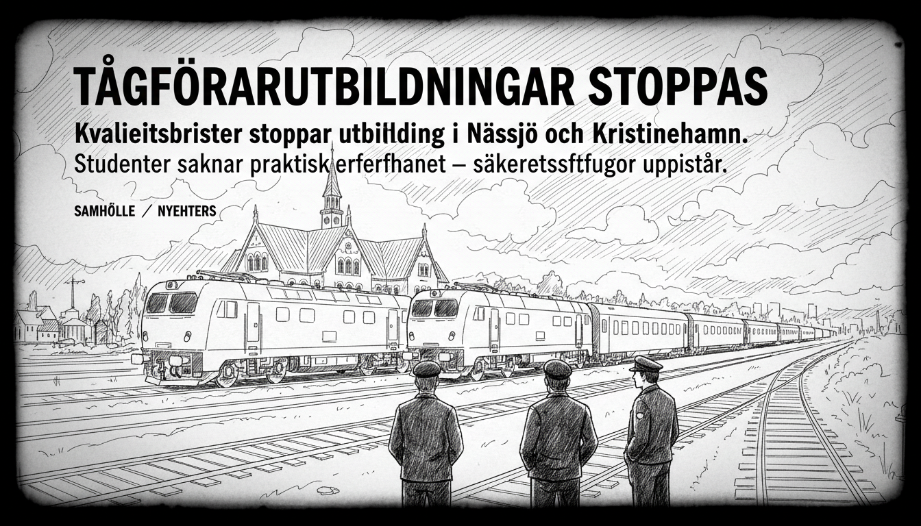 Train Driver Training Programs Halted in Swedish Municipalities