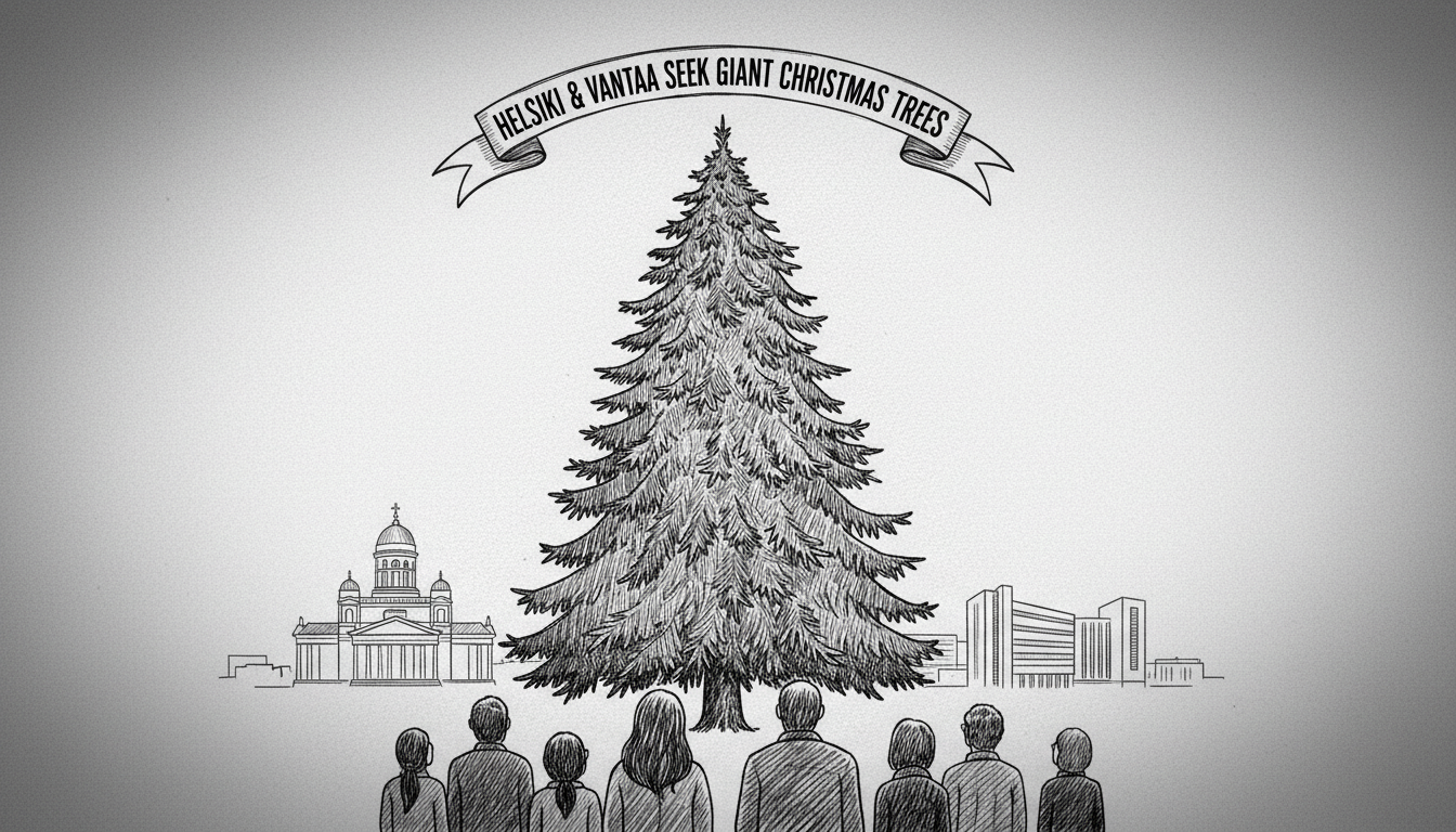 Helsinki and Vantaa Seek Giant Christmas Trees from Residents
