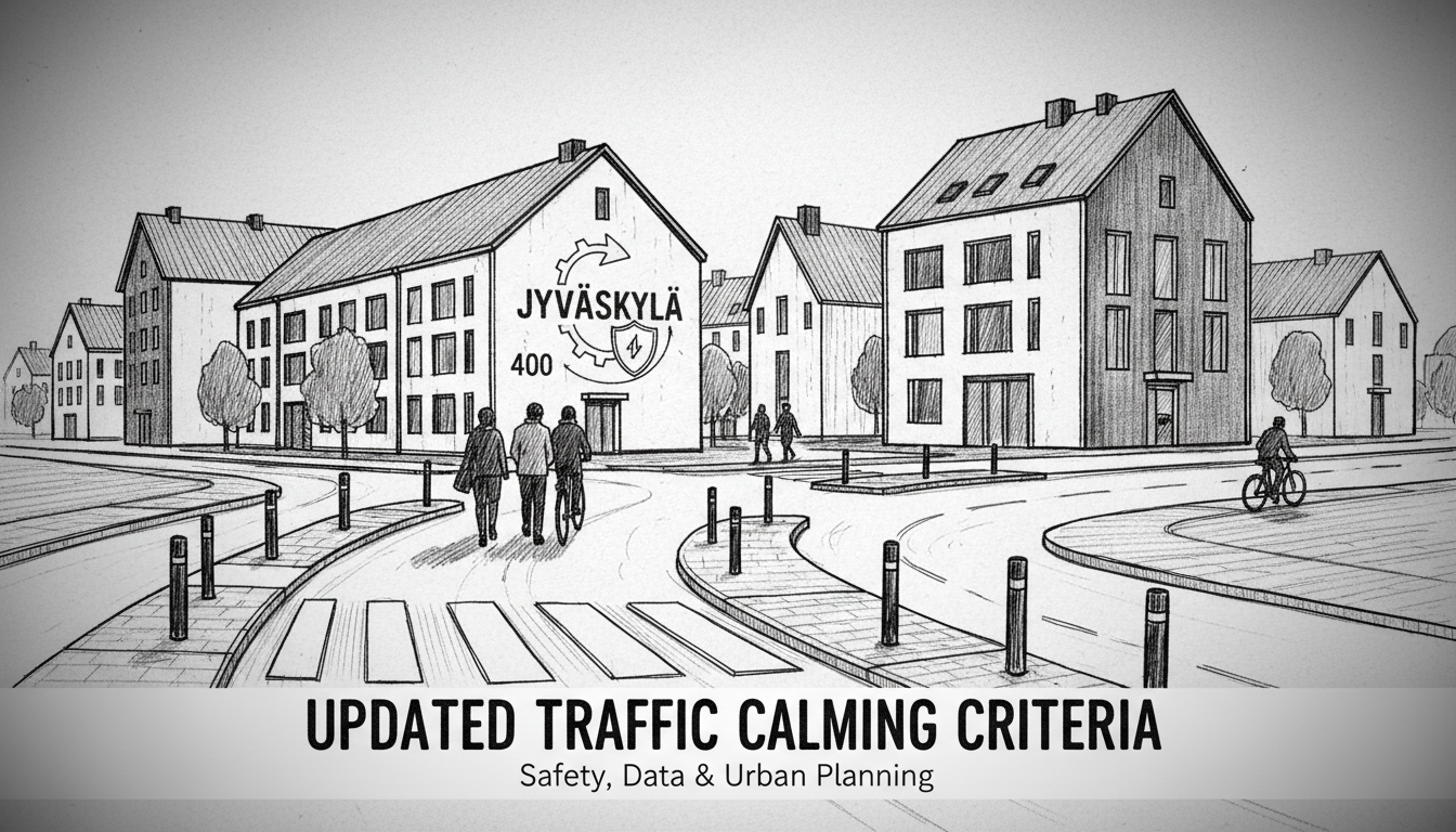Jyväskylä Implements Updated Traffic Calming Criteria Across 400 Road Features