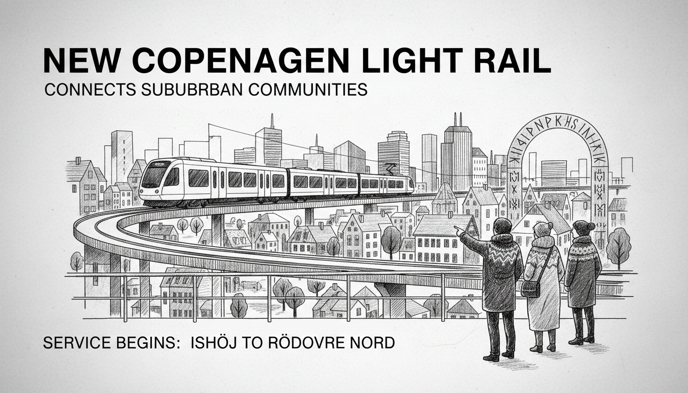 New Copenhagen Light Rail Connects Suburban Communities