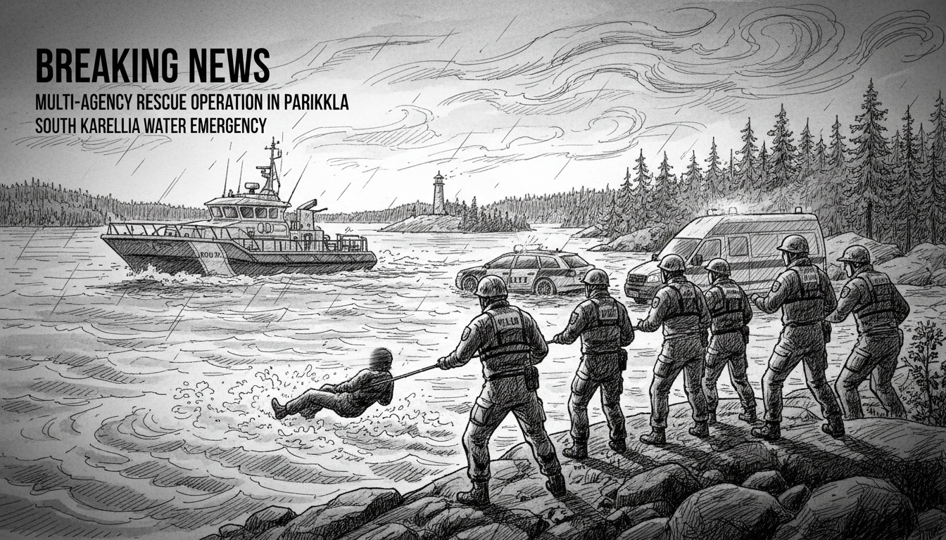 Multi-Agency Rescue Operation Underway in Parikkala Water Emergency