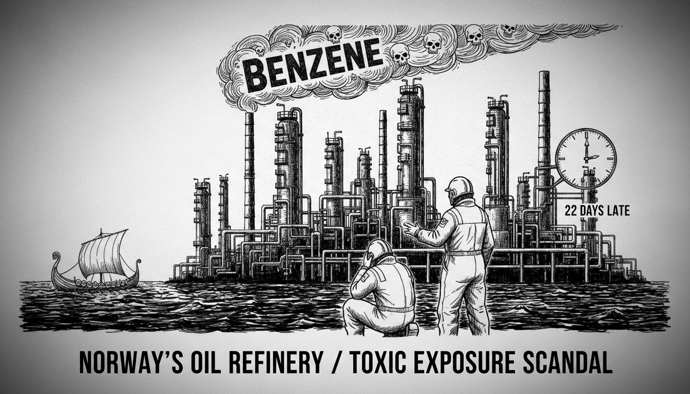 Major Chemical Exposure Incident at Norway's Only Oil Refinery