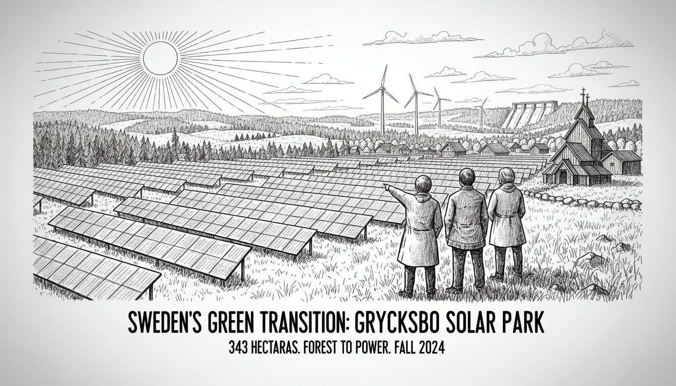 Sweden Plans Largest Solar Park in Grycksbo for Green Transition