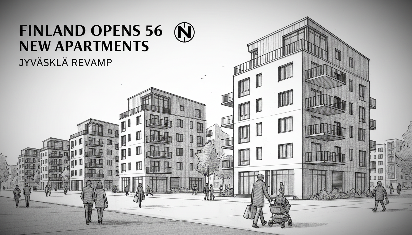 Finland Opens 56 Apartments in Jyväskylä Revamp