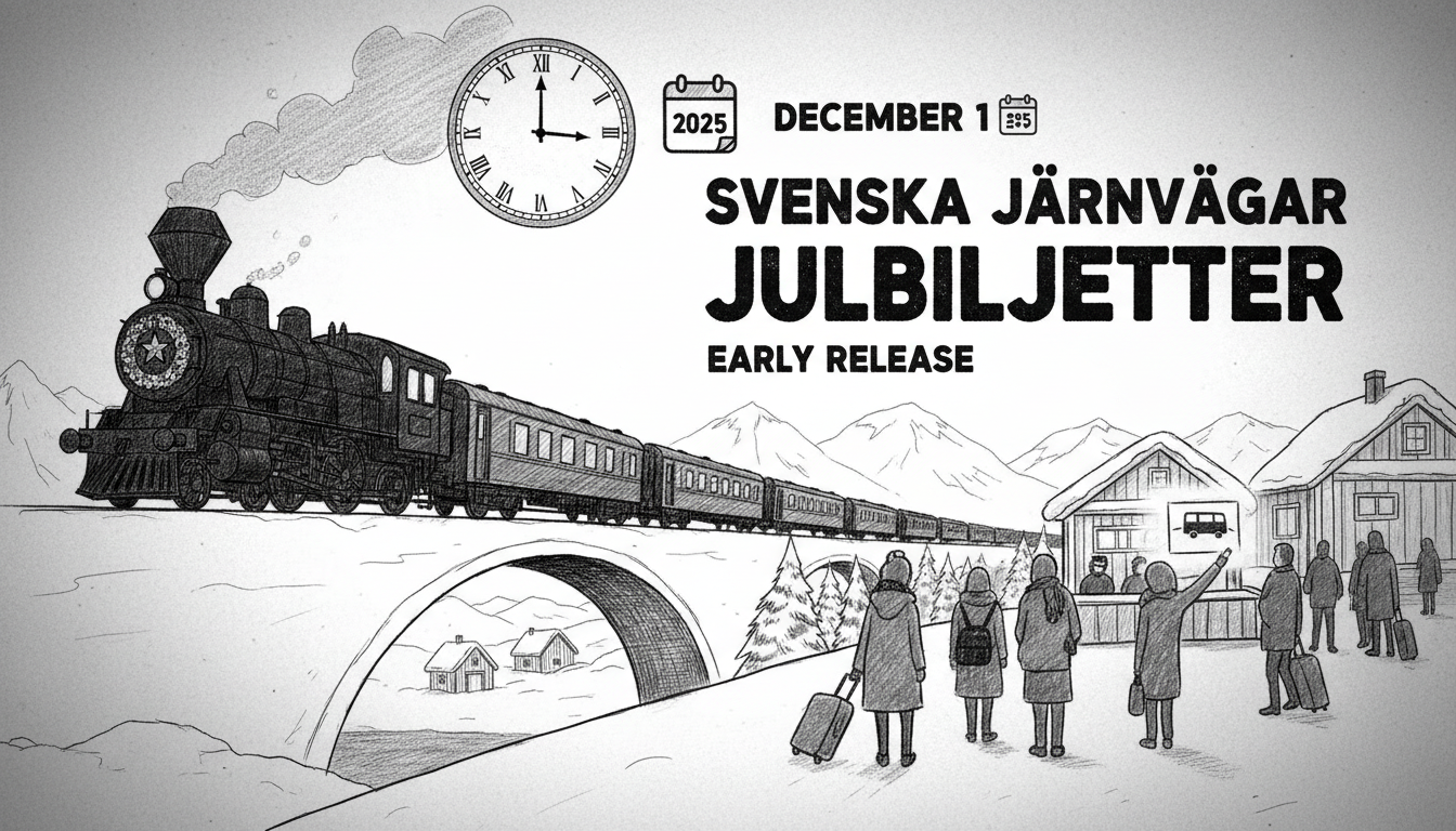 Archive photo of Swedish train transportation