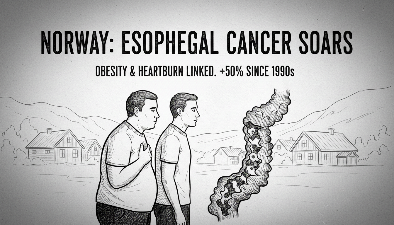 Rise in Esophageal Cancer in Norway Linked to Obesity and Heartburn