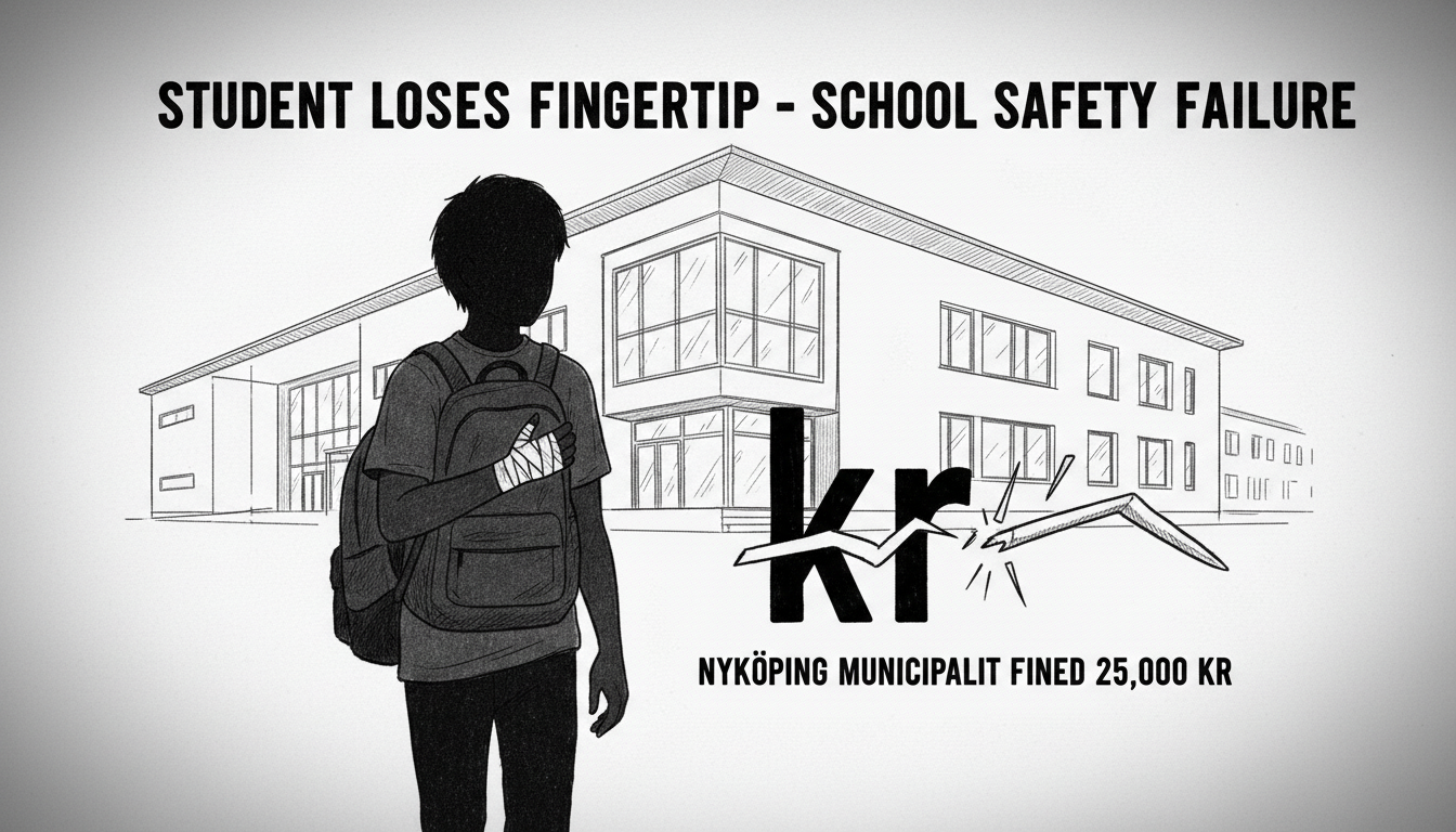 Student Loses Fingertip in School Accident - Municipality Fined