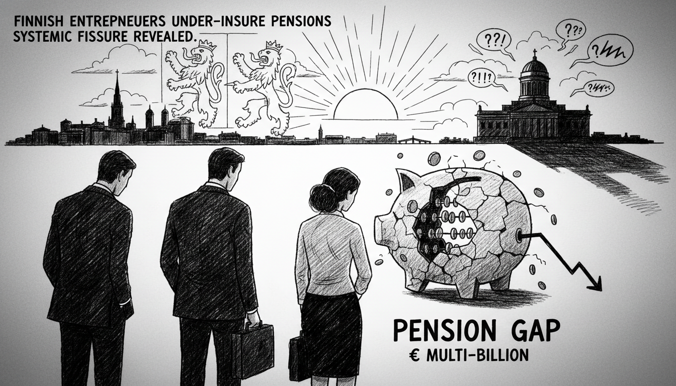 Finnish Entrepreneurs Under-Insure Pensions, Report Reveals Systemic Gap