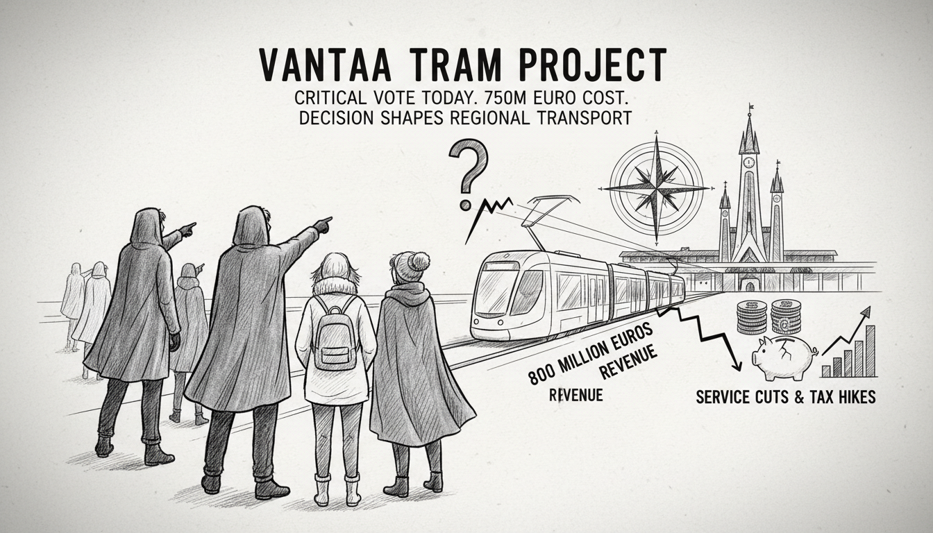 Vantaa Tram Project Reaches Critical Vote Amid Cost Concerns