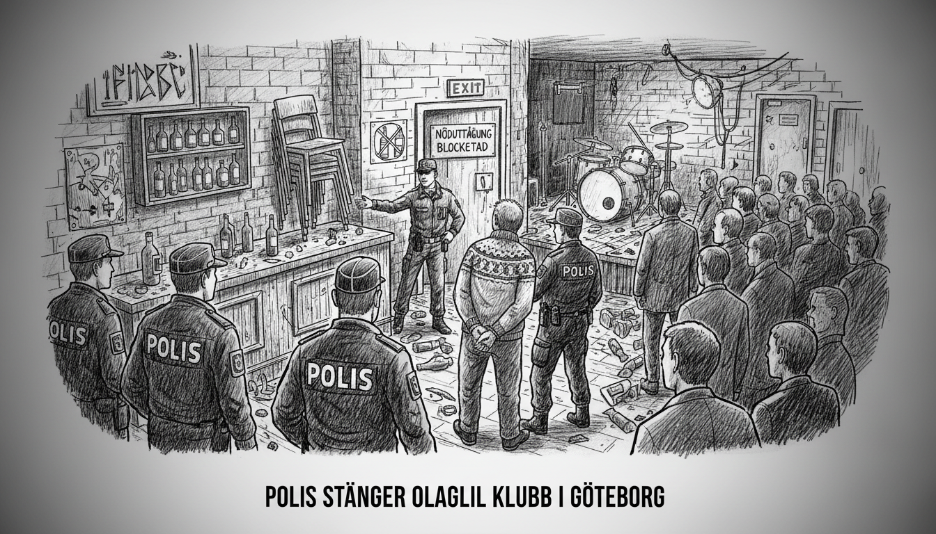 Police Shut Down Illegal Club in Gothenburg