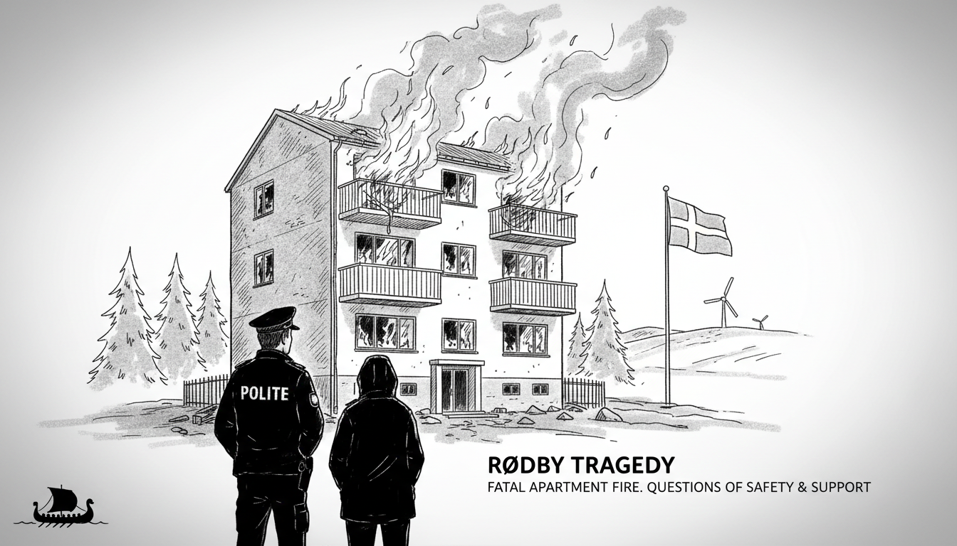 Fatal Apartment Fire in Rødby Claims Life of 69-Year-Old Man