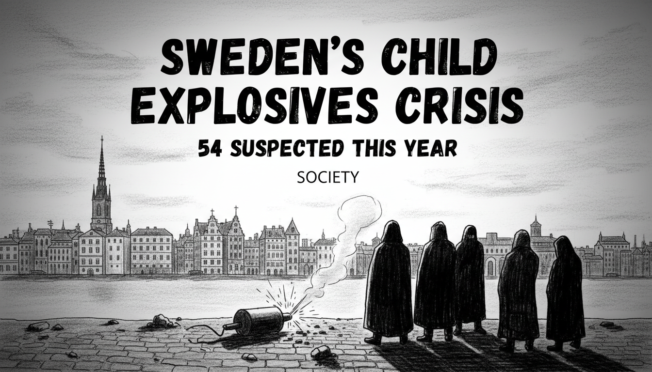 Sweden's Child Explosives Crisis: 54 Suspected This Year