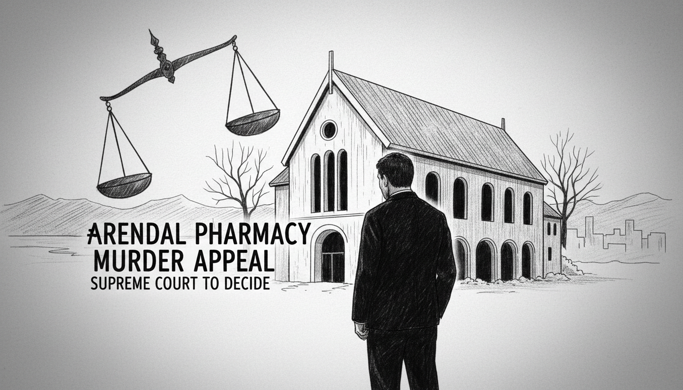 Man Appeals Conviction in Arendal Pharmacy Murder Case
