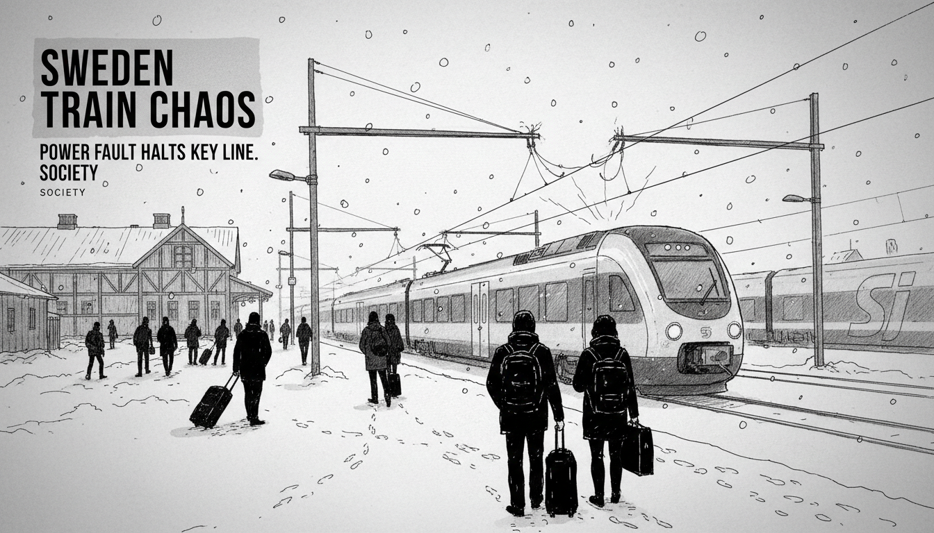 Sweden Train Chaos: Power Fault Halts Key Line