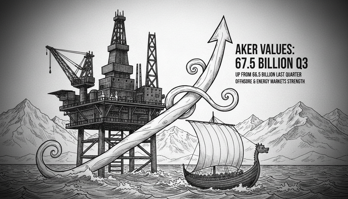 Aker Values Increase to 67.5 Billion in Third Quarter