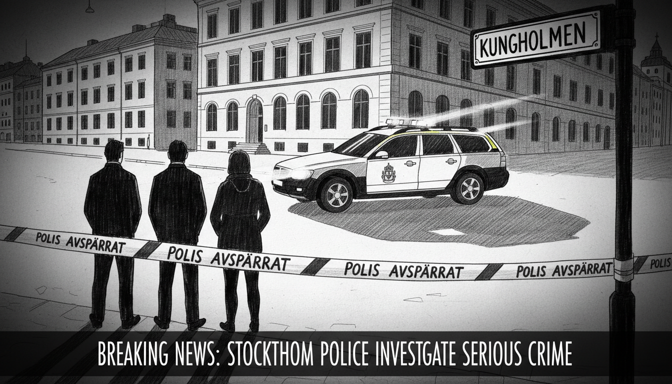 Police Investigate Serious Crime in Central Stockholm