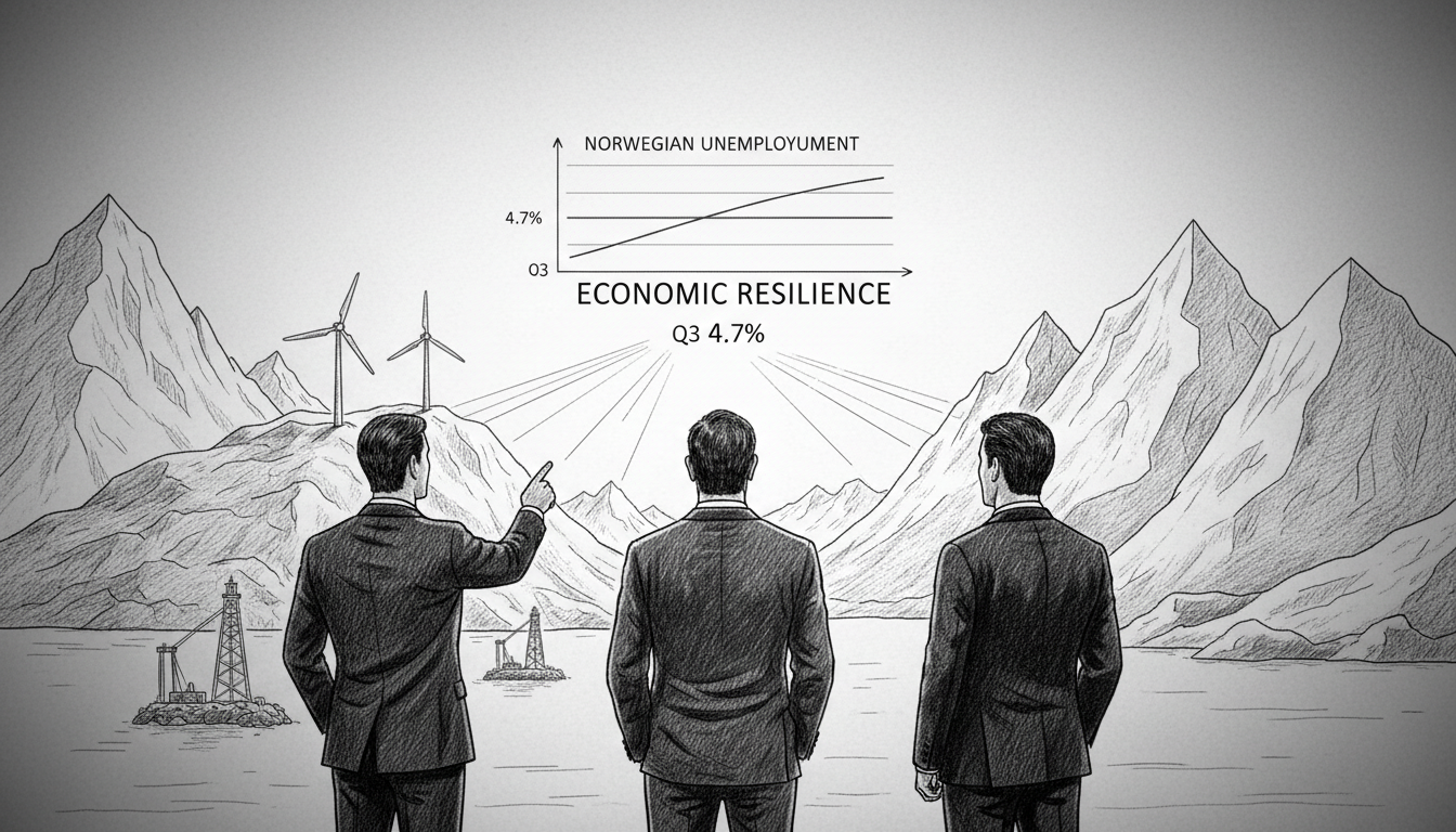 Norwegian Unemployment Stabilizes at 4.7 Percent in Third Quarter