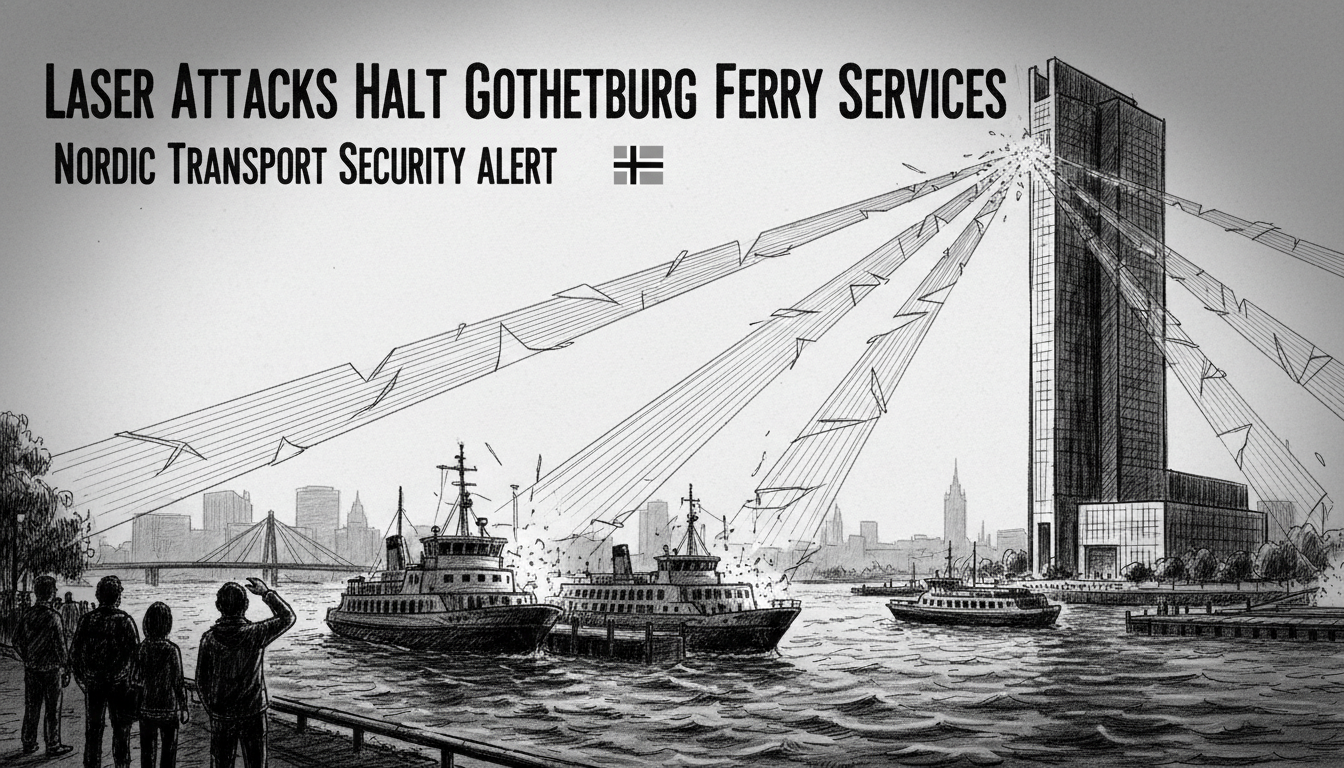 Laser Attacks Halt Gothenburg Ferry Services