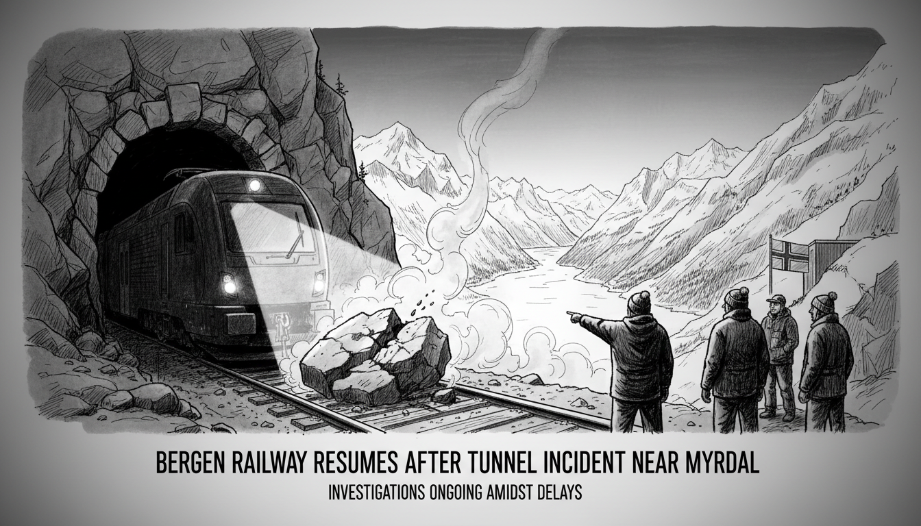 Bergen Railway Service Resumes After Tunnel Incident Near Myrdal