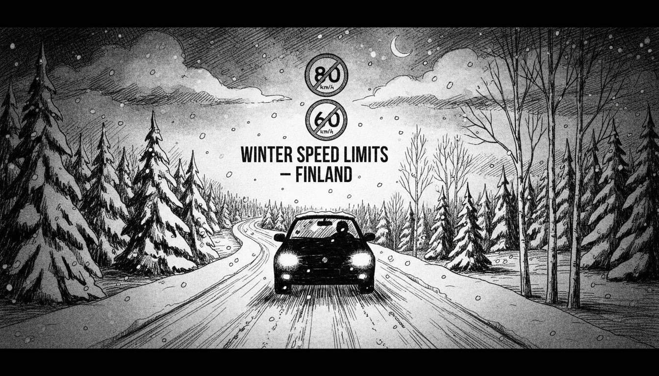 Winter Speed Limits Take Effect Across Finland as Darkness Falls