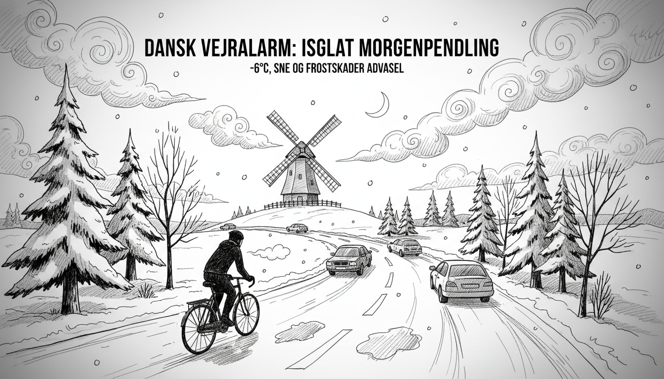 Danish Weather Alert: Frosty Morning Commute Warning