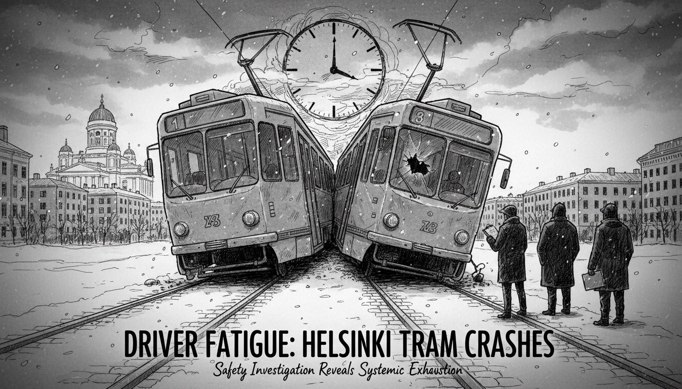 Driver Fatigue Causes Multiple Tram Accidents in Helsinki Region
