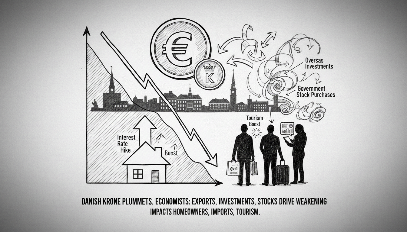 Strong Danish Krone Suddenly Weakens Against Euro