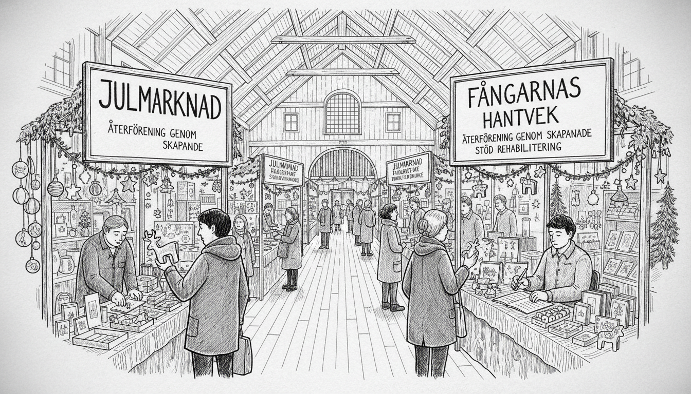 Swedish Prison Hosts First Christmas Market with Inmate Crafts