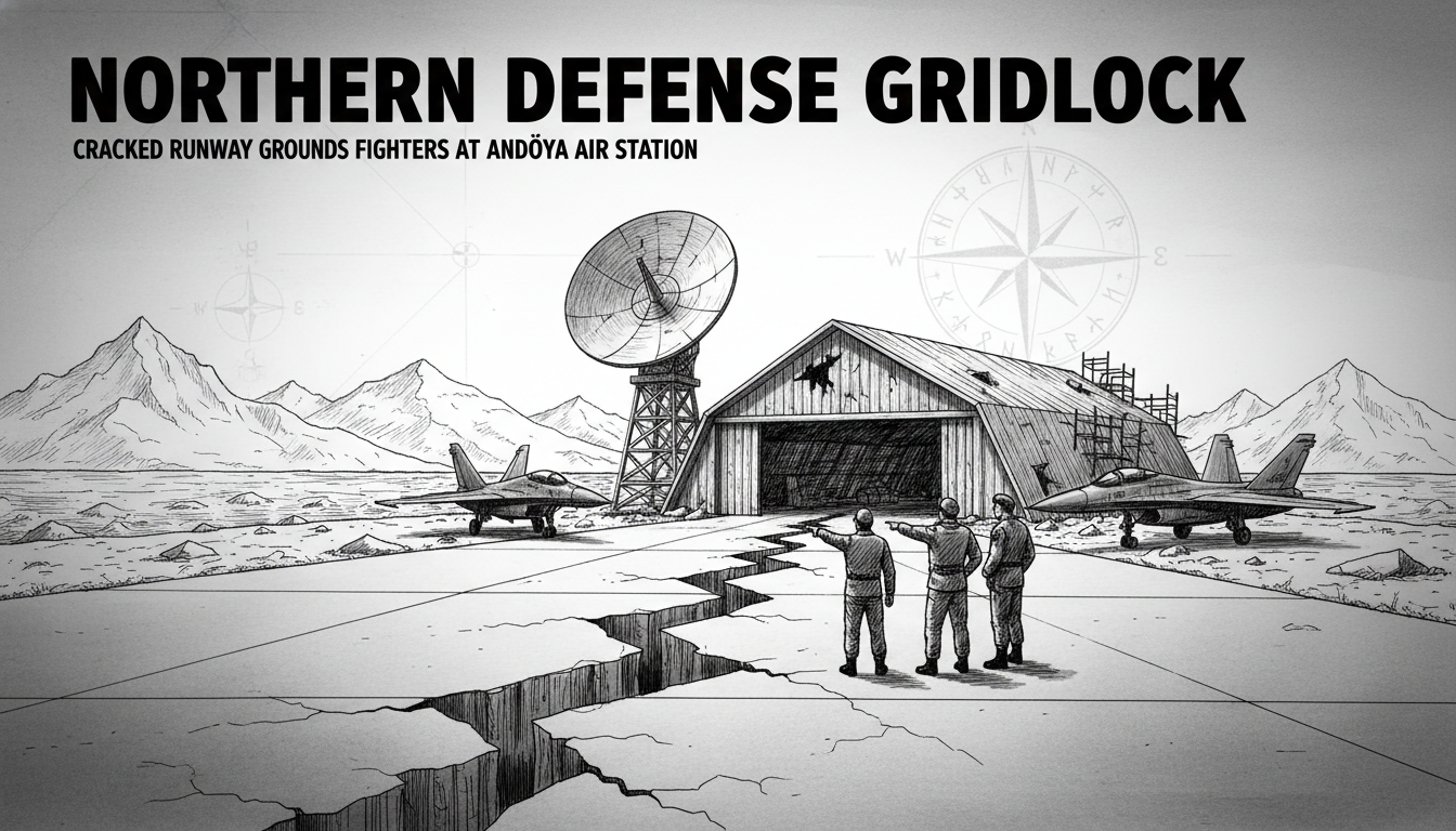 Cracks Ground Fighter Jets at Key Norwegian Arctic Air Station