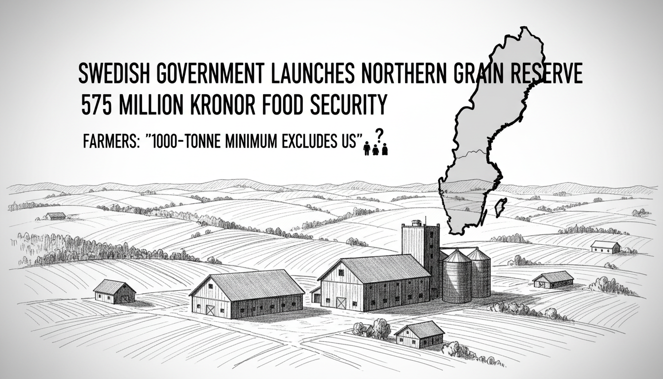 Swedish Government Launches Northern Grain Reserve, Farmers Cite High Barriers