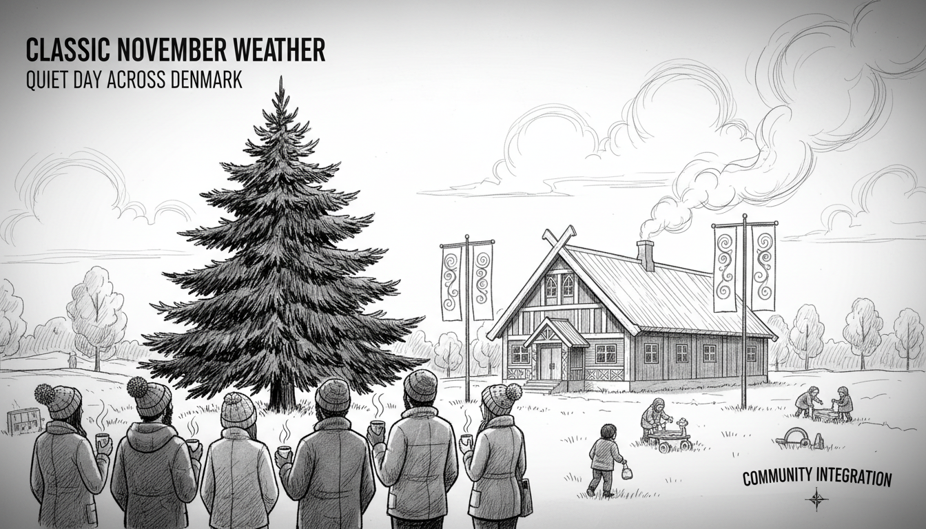 Classic November Weather Brings Quiet Day Across Denmark
