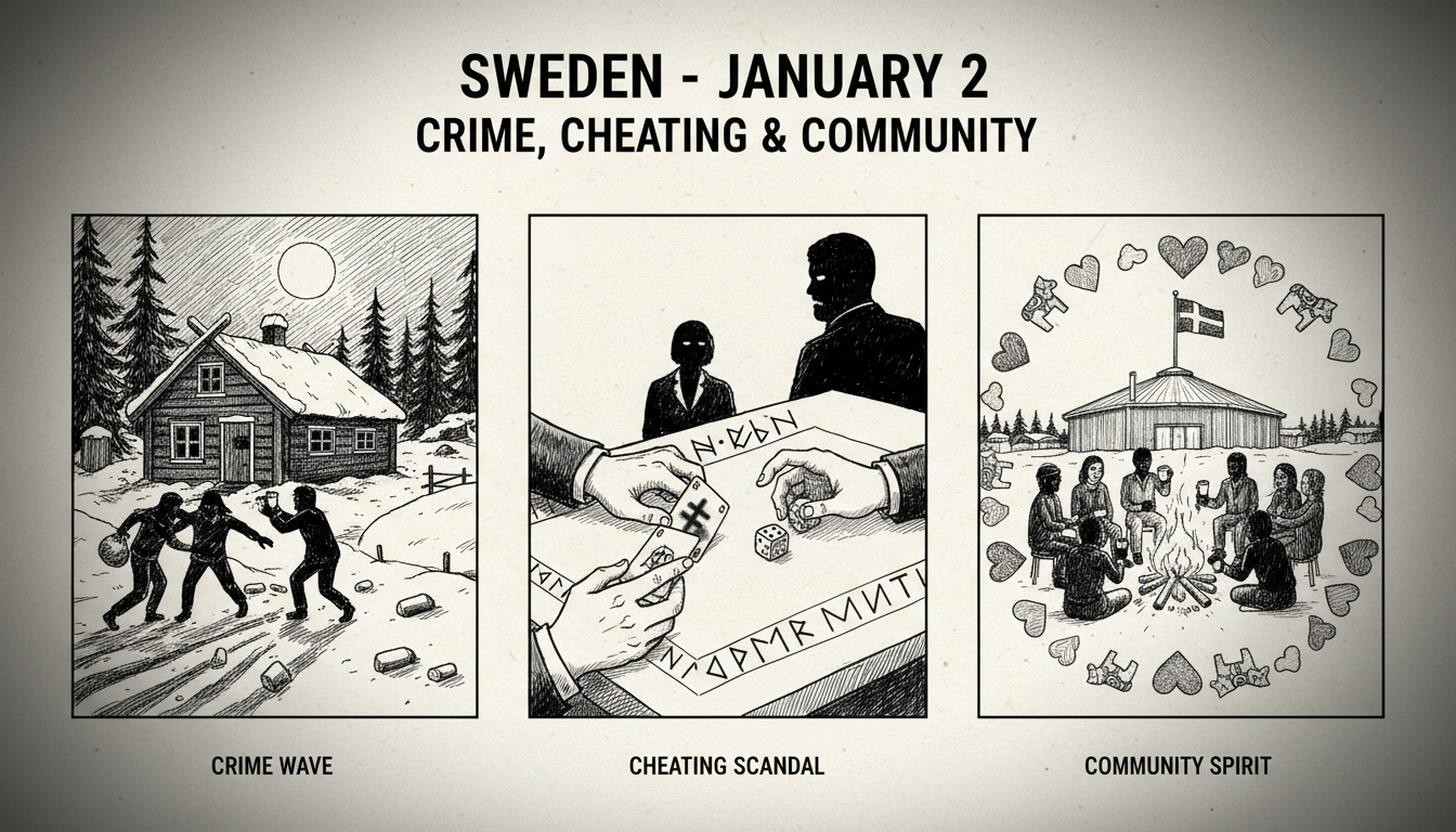Sweden's January 2: A Day of Crime, Cheating & Community