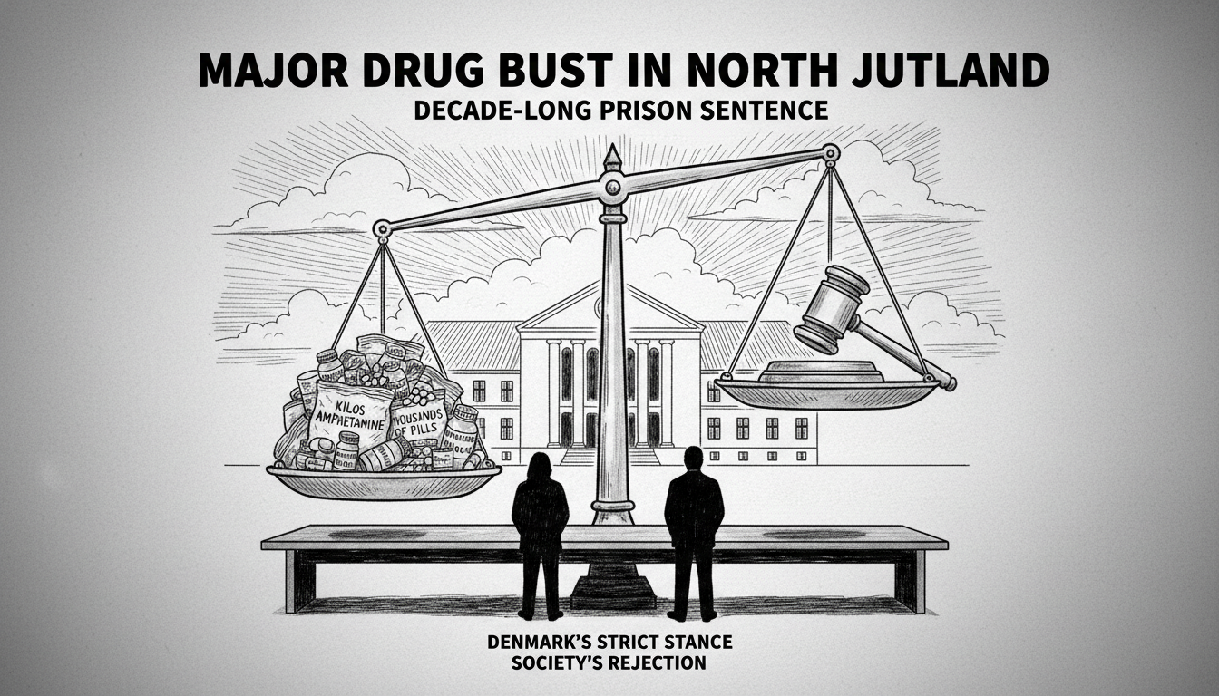 Major Drug Bust in North Jutland Leads to Decade-Long Prison Sentence