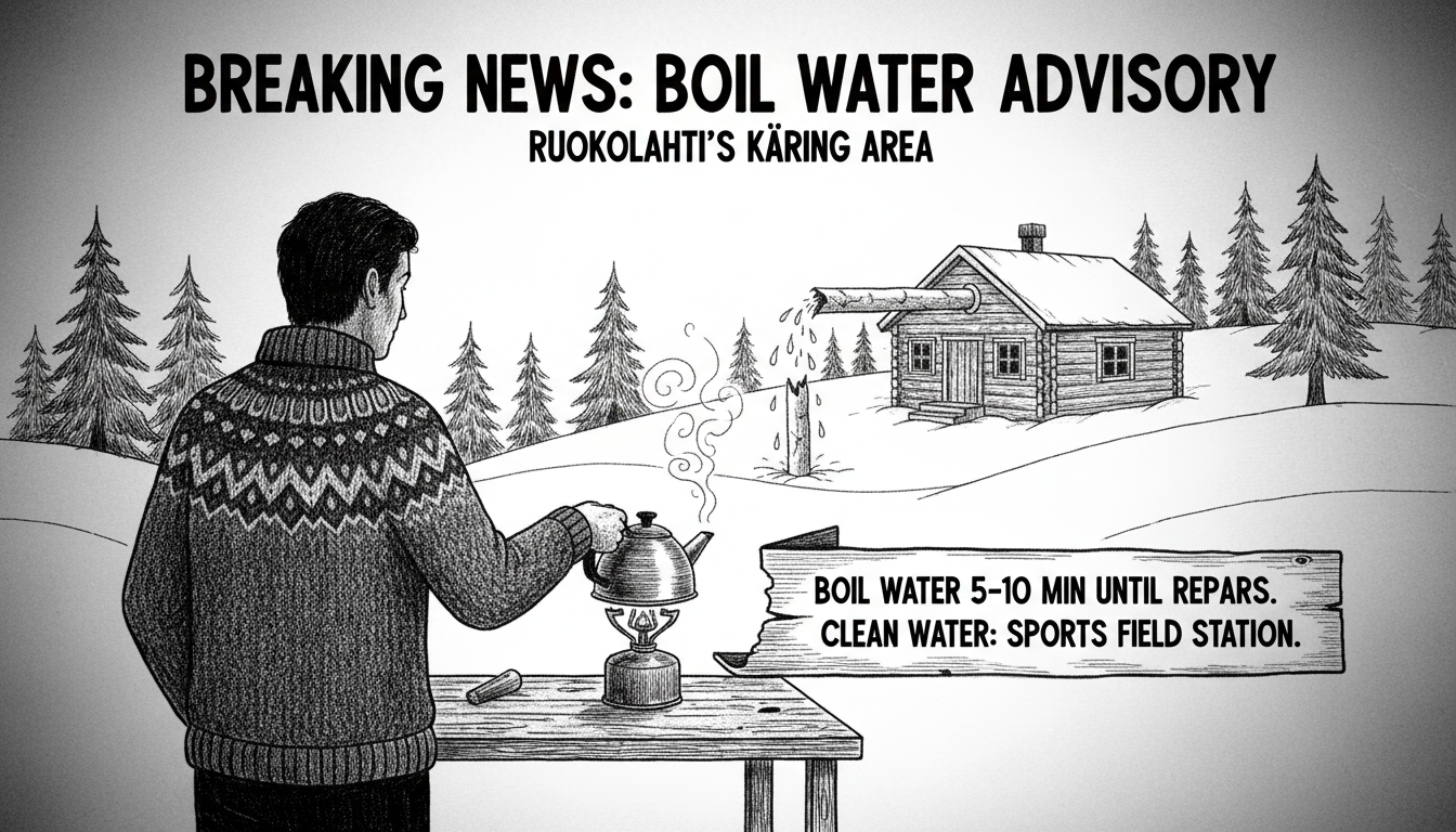 Boil Water Advisory Issued for Ruokolahti's Käring Area