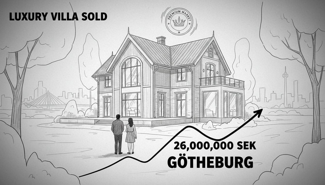 Luxury Villa Sells for 26 Million in Gothenburg's Premium Market