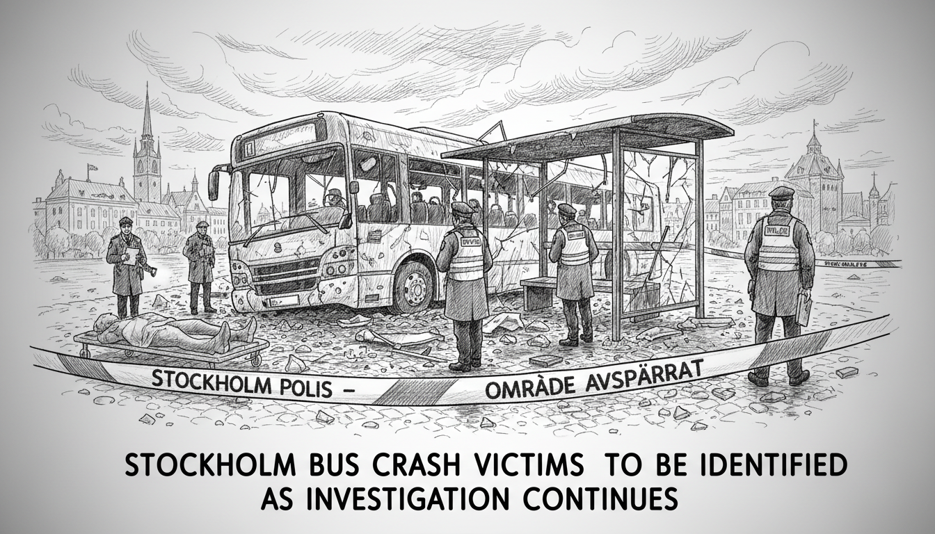 Stockholm Bus Crash Victims to Be Identified as Investigation Continues