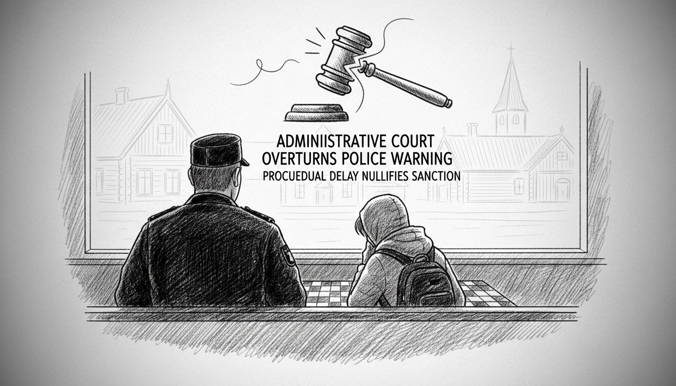 Administrative Court Overturns Police Officer's Warning Over Restaurant Conduct