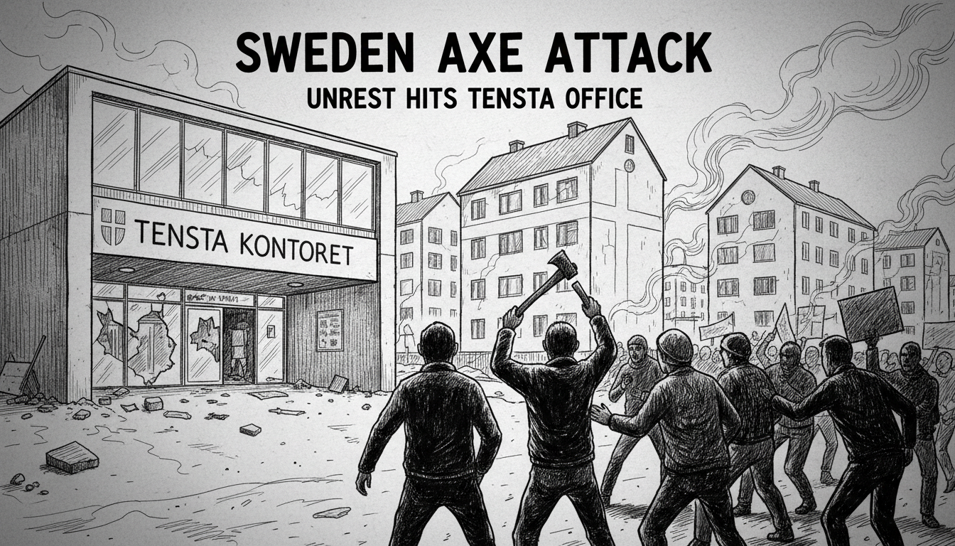 Sweden Axe Attack: Unrest Hits Tensta Office