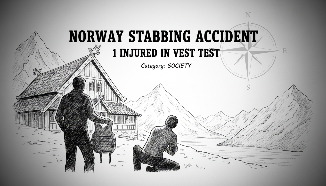 Norway Stabbing Accident: 1 Injured in Vest Test