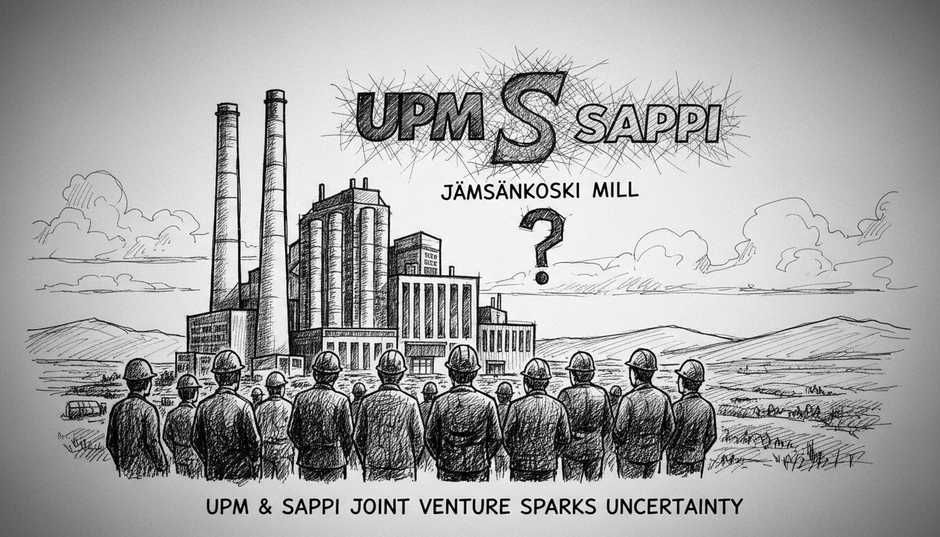 UPM and Sappi Joint Venture Sparks Uncertainty at Jämsänkoski Mill