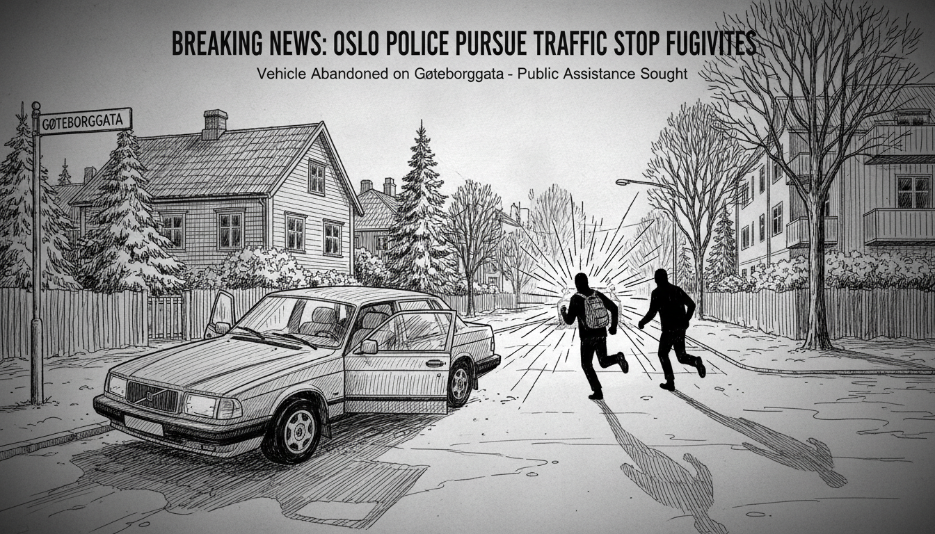 Police Search for Suspects After Vehicle Flees Oslo Traffic Stop