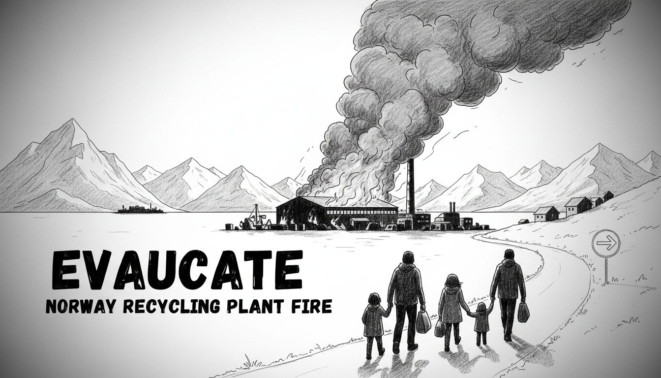 Norway Recycling Plant Fire Prompts Evacuation Alert