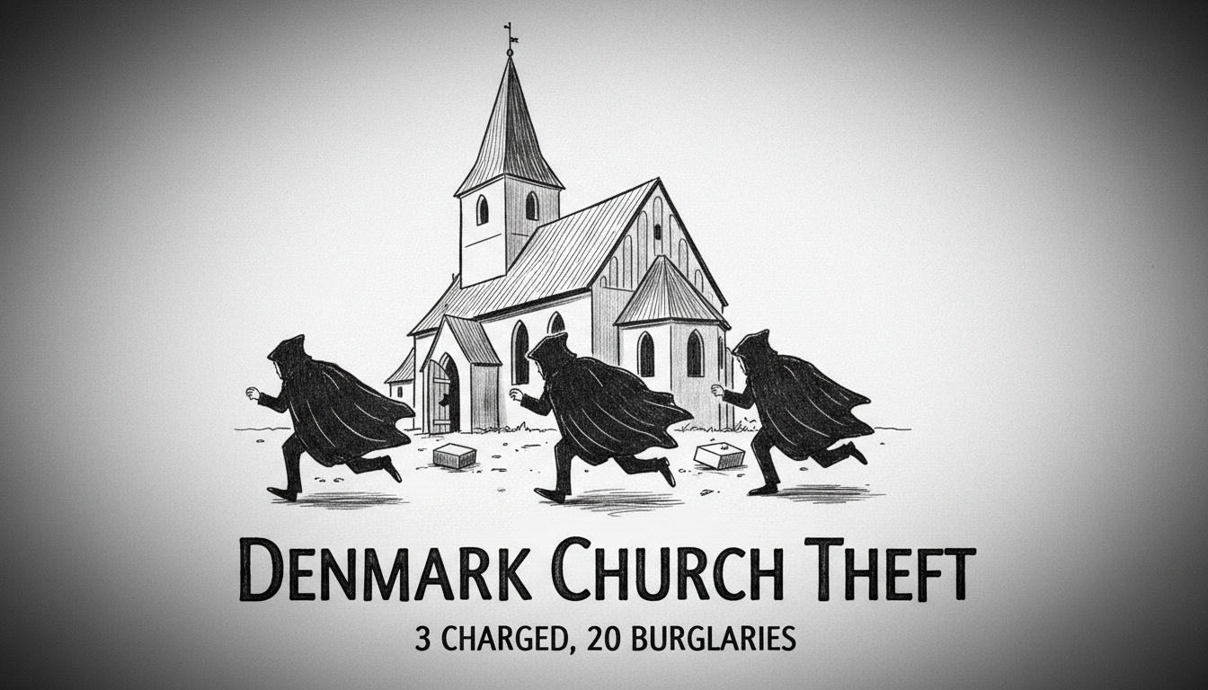 Denmark Church Theft: 3 Charged Over 20 Burglaries