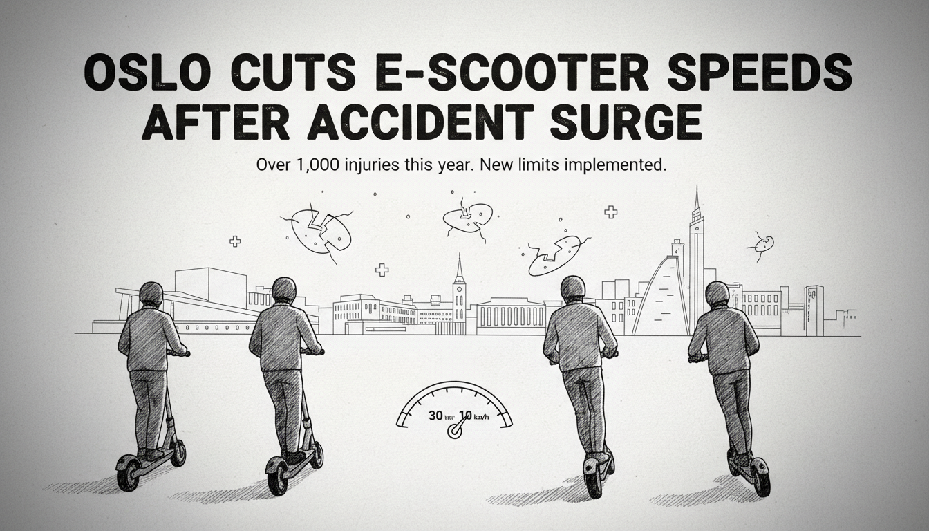 Oslo Cuts E-scooter Speeds After Accident Surge