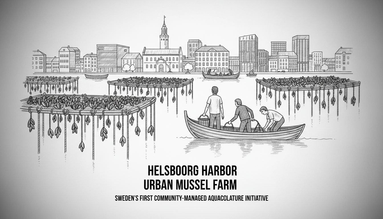 Helsingborg Harbor Grows Mussels in Urban Ocean Farm